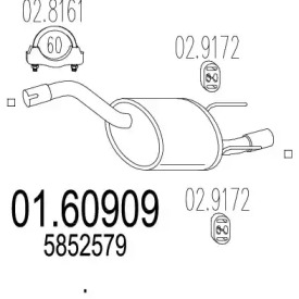 Амортизатор MTS 01.60909