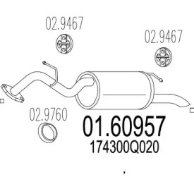 Амортизатор MTS 01.60957