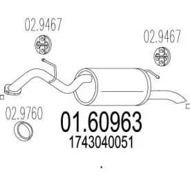 Амортизатор MTS 01.60963