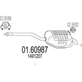 Амортизатор MTS 01.60987