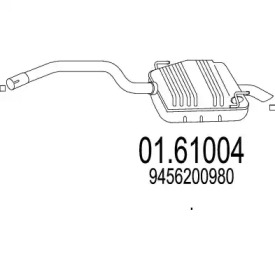 Амортизатор MTS 01.61004