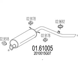 Амортизатор MTS 01.61005