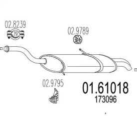 Амортизатор MTS 01.61018