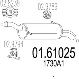 Амортизатор MTS 01.61025