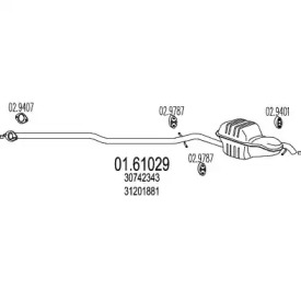 Амортизатор MTS 01.61029