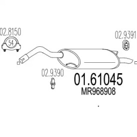 Амортизатор MTS 01.61045