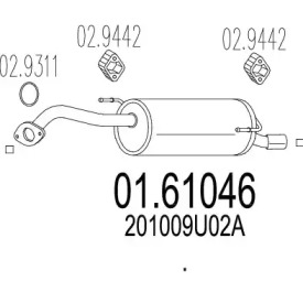 Амортизатор MTS 01.61046