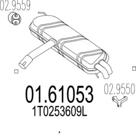 Амортизатор MTS 01.61053