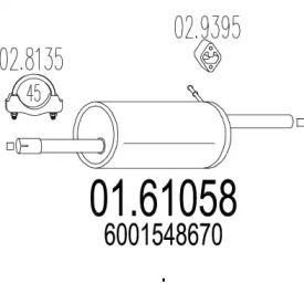 Амортизатор MTS 01.61058