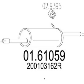 Амортизатор MTS 01.61059