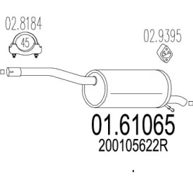 Амортизатор MTS 01.61065