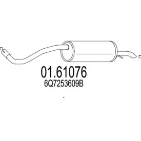 Амортизатор MTS 01.61076