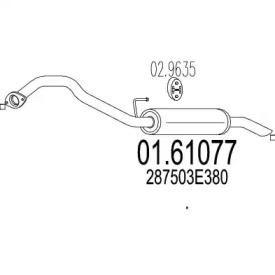 Амортизатор MTS 01.61077