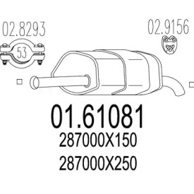 Амортизатор MTS 01.61081