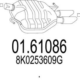 Амортизатор MTS 01.61086