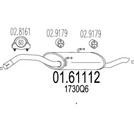 Амортизатор MTS 01.61112