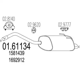 Амортизатор MTS 01.61134