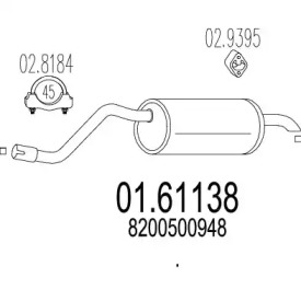 Амортизатор MTS 01.61138