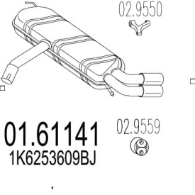 Амортизатор MTS 01.61141