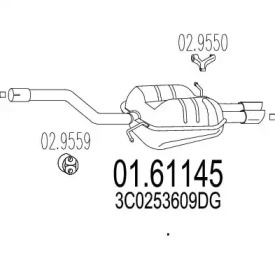 Амортизатор MTS 01.61145