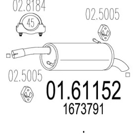 Амортизатор MTS 01.61152