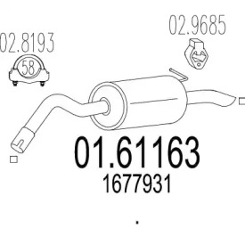 Амортизатор MTS 01.61163