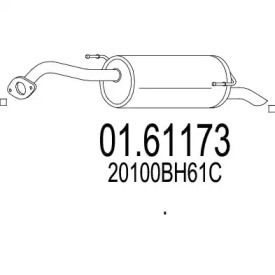 Амортизатор MTS 01.61173