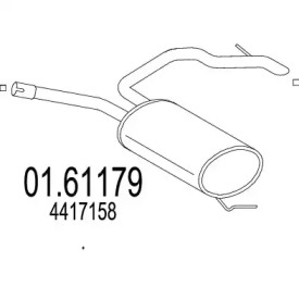 Амортизатор MTS 01.61179