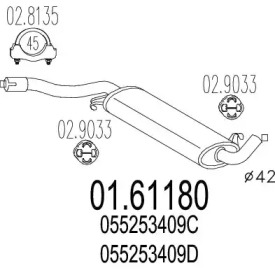 Амортизатор MTS 01.61180