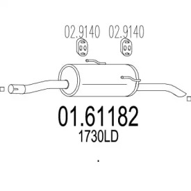 Амортизатор MTS 01.61182