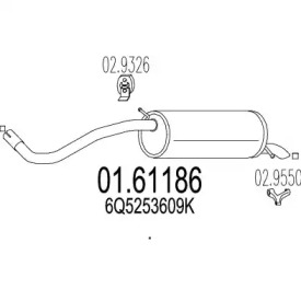 Амортизатор MTS 01.61186