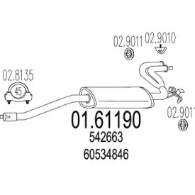 Амортизатор MTS 01.61190