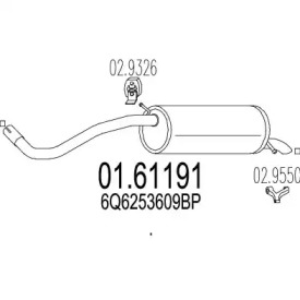 Амортизатор MTS 01.61191