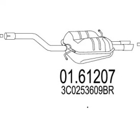 Амортизатор MTS 01.61207