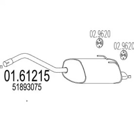 Амортизатор MTS 01.61215