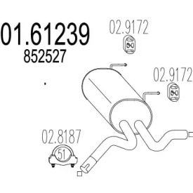 Амортизатор MTS 01.61239