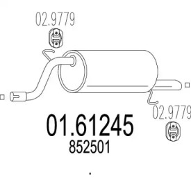 Амортизатор MTS 01.61245