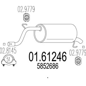 Амортизатор MTS 01.61246