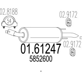 Амортизатор MTS 01.61247