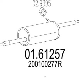 Амортизатор MTS 01.61257