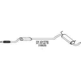 Глушитель выхлопных газов конечный MTS 01.61278