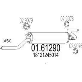 Амортизатор MTS 01.61290