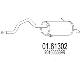 Амортизатор MTS 01.61302