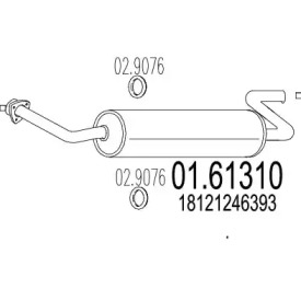 Амортизатор MTS 01.61310