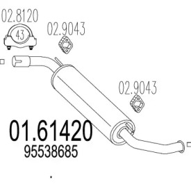 Амортизатор MTS 01.61420