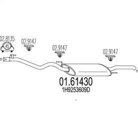 Амортизатор MTS 01.61430