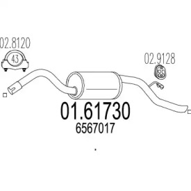 Амортизатор MTS 01.61730