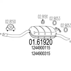 Амортизатор MTS 01.61920