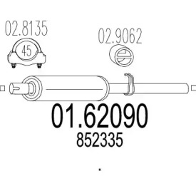 Амортизатор MTS 01.62090