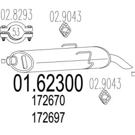 Амортизатор MTS 01.62300